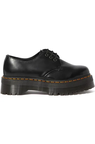 Quad Platform Brogues in Leather