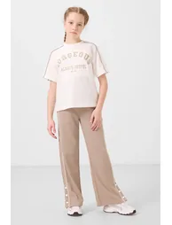 TOMMY Button Detail Wide Leg Tracksuit Set - 4
