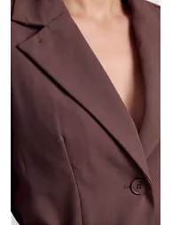 Two Way Collar Tailored Blazer - 2