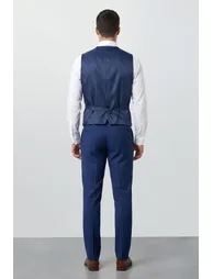 Plus & Tall French Navy Essential Suit Waistcoat - 2