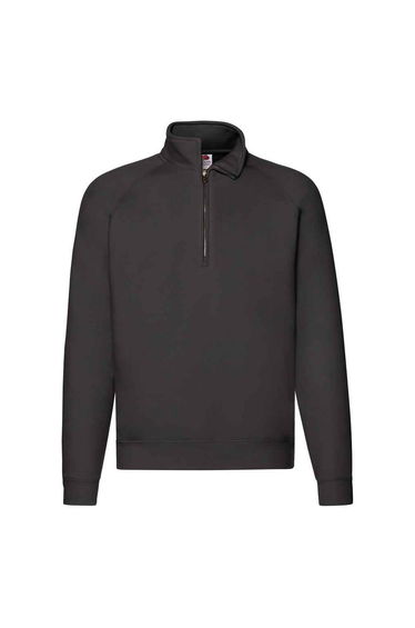 Fruit of the Loom Mens Premium Polycotton Sweatshirt - Black