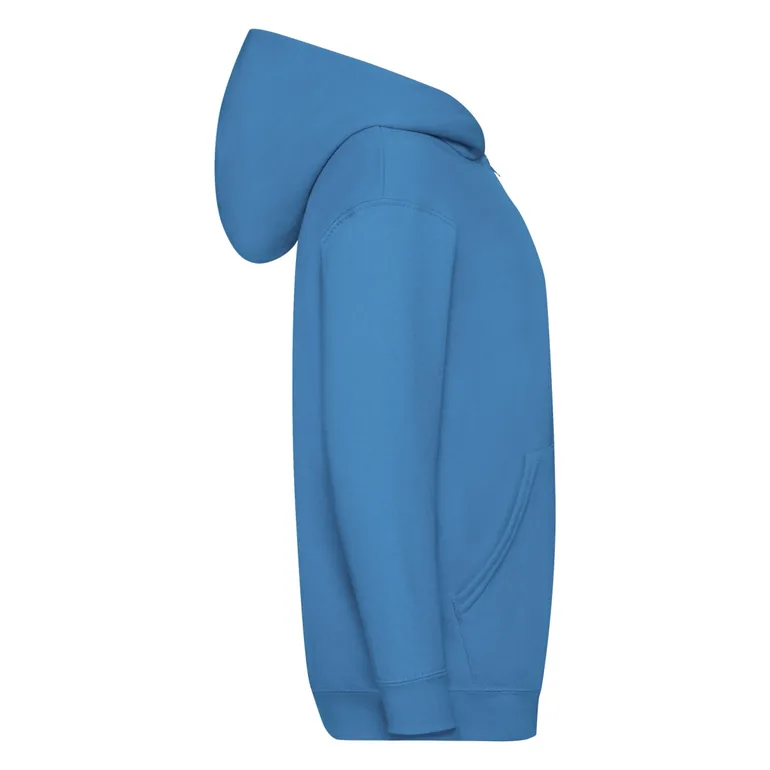 Fruit of the Loom Childrens/Kids Classic Full Zip Hoodie - Azure Blue - 2