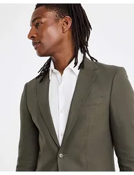 Linen Blend Blazer - 1