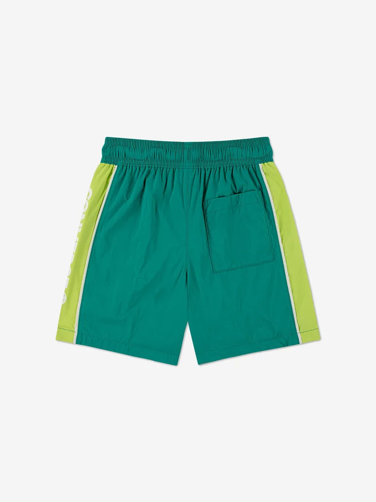 Converse Boys Converse SS Hit Piping Shorts in Green - 1