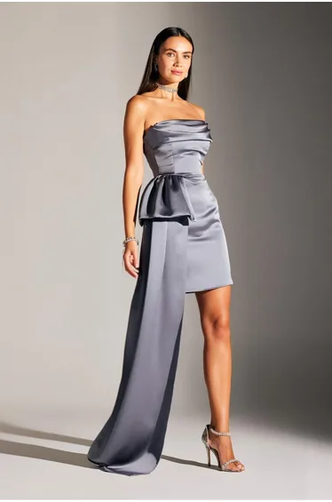 Perry Shawl Detailed Mini Dress