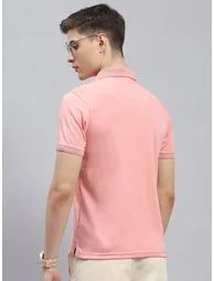 Solid Short Sleeve Regular Fit Polo T-Shirt with Pocket - 3