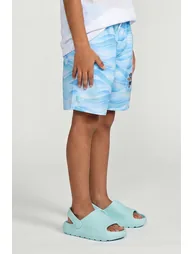 Kids Wave Print Swim Shorts - 2