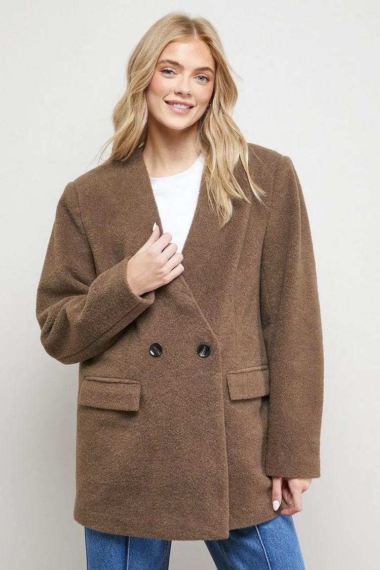 Collarless  Coat - 3