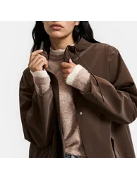 Mid-Length Hooded Windbreaker - 2