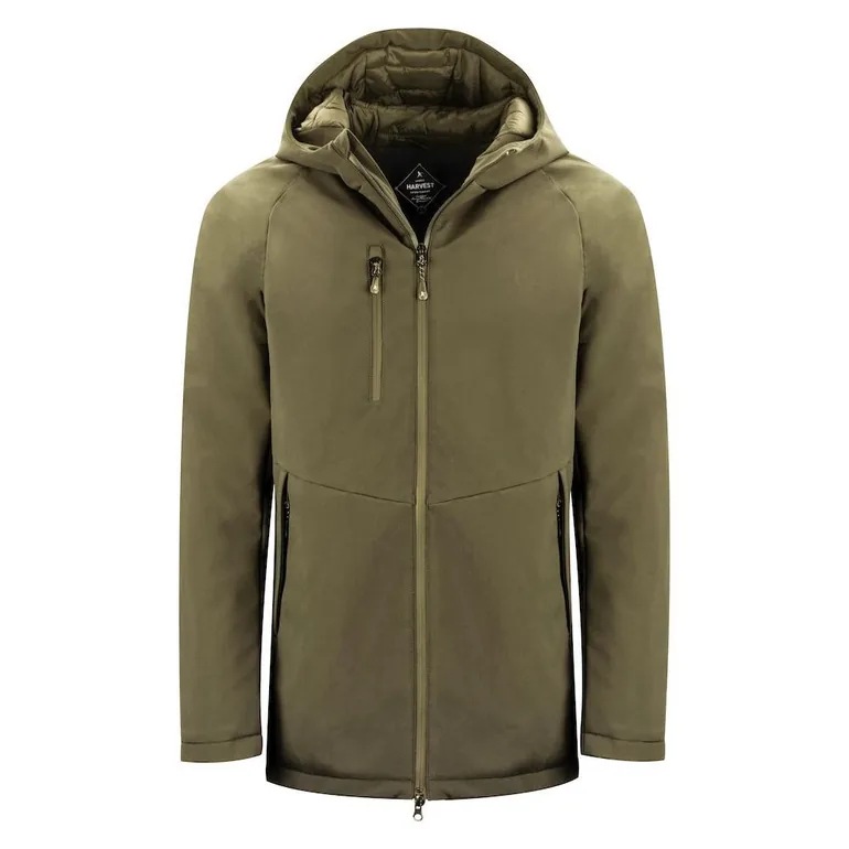 James Harvest Mens Winchester Padded Jacket - Moss Green