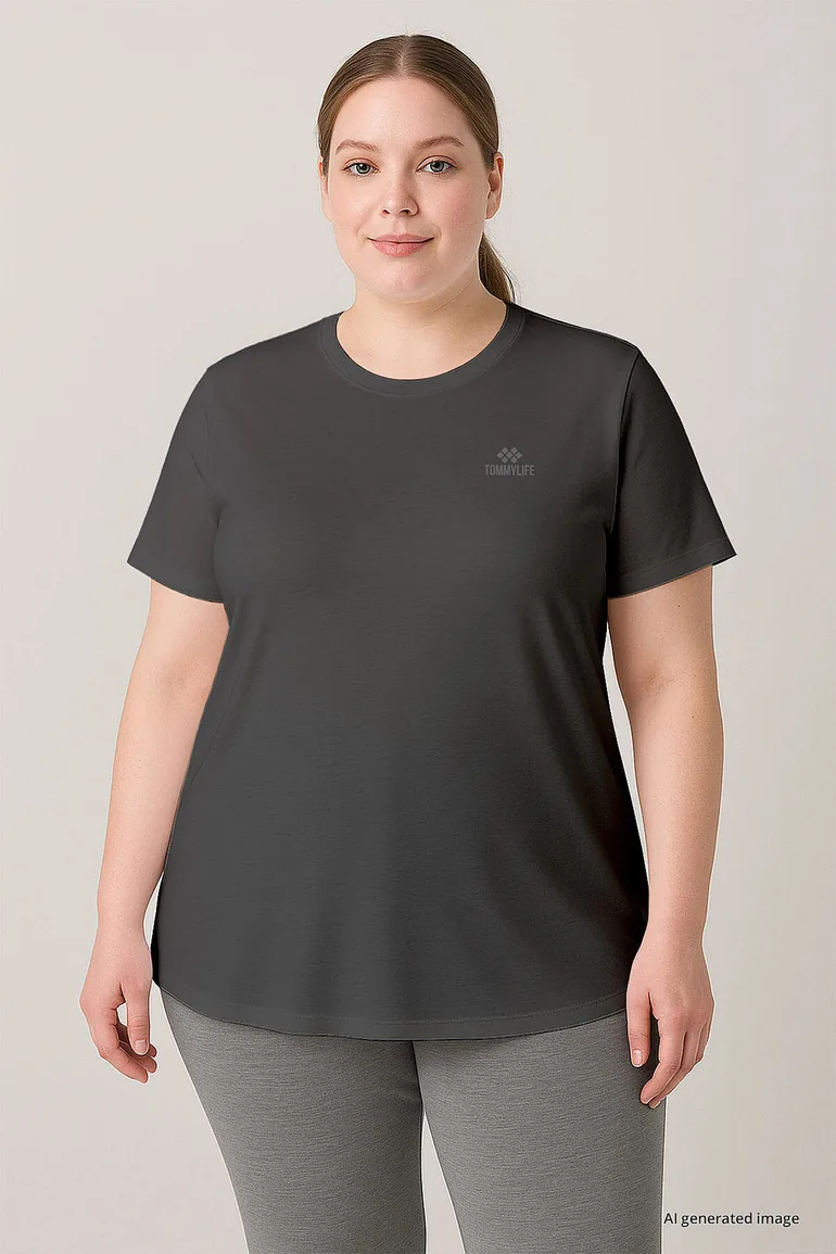 TOMMY Women's Polyester Elastane T-Shirt - 1