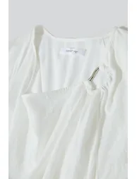 Draped Neck Raglan Dress - 6