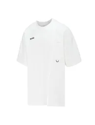 Unisex - Crew Neck Pocket Detail Oversized T-Shirt - 2