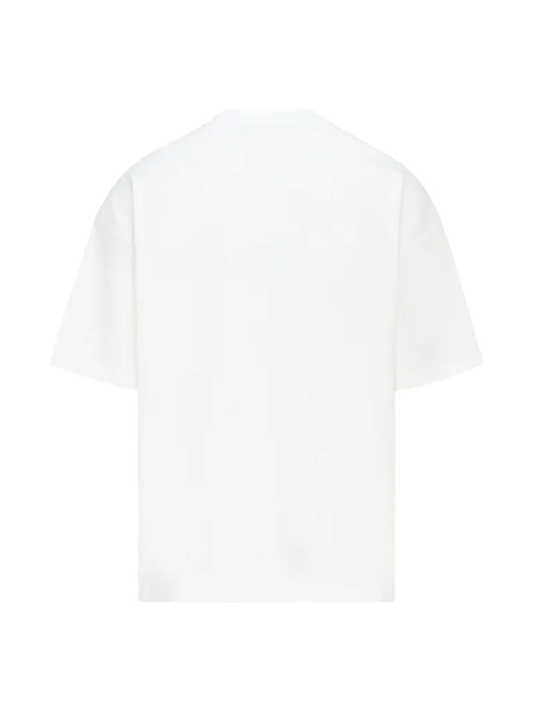 Unisex - Crew Neck Pocket Detail Oversized T-Shirt - 1