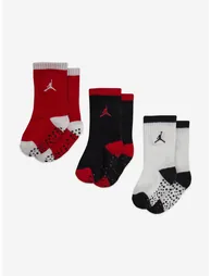 Jordan Baby Boys Speckle Socks Set in Black