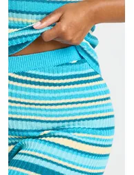 Plus Knit Stripe Beach Short - blue - 3
