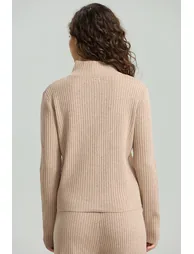 Full-Zip Ribbed Knit Cardigan - 3