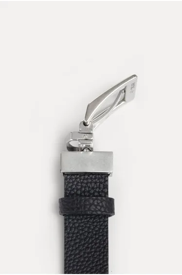 Twist Buckle Double-Sided Leather Belt