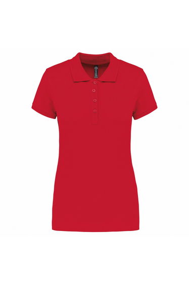 Kariban Womens/Ladies Pique Polo Shirt - Red