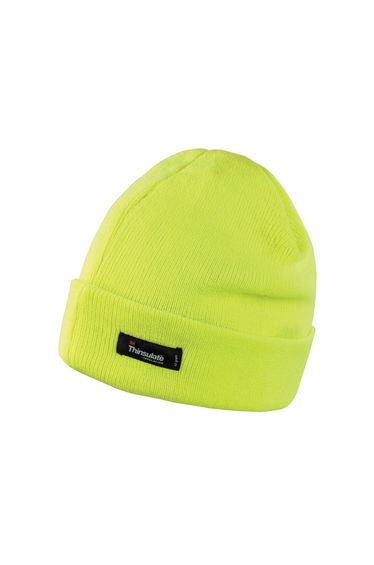Result Unisex Lightweight Thermal Winter Thinsulate Hat (3M 40g) (Pack of 2) - Fluoresent Yellow