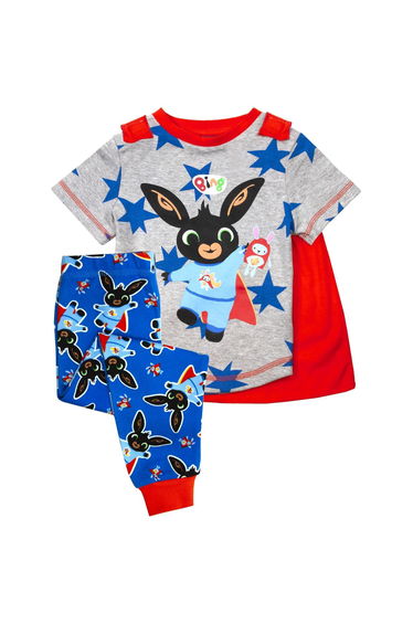 Bing Bunny Boys Long Pyjama Set - Grey/Blue/Red