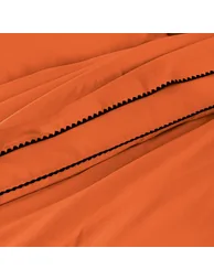 شرشف سرير قطن بتطريز بطبعة شعار - 3