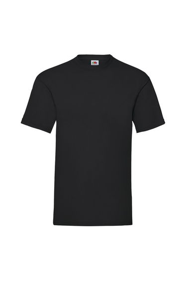 Fruit Of The Loom Mens Valueweight Short Sleeve T-Shirt - Black