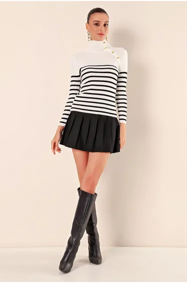 Sweater - White - Slim fit