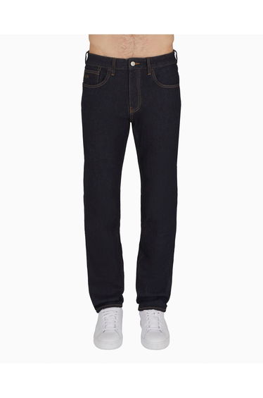 Straight Fit 5 Pockets Pant Blue Denim