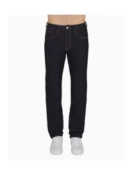 Straight Fit 5 Pockets Pant Blue Denim