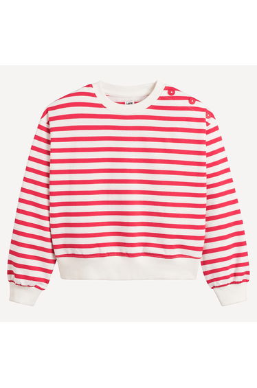 Striped Crew Neck Sweatshirt