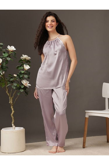 Pack of 3 - Satin Cami, Robe and Pyjama