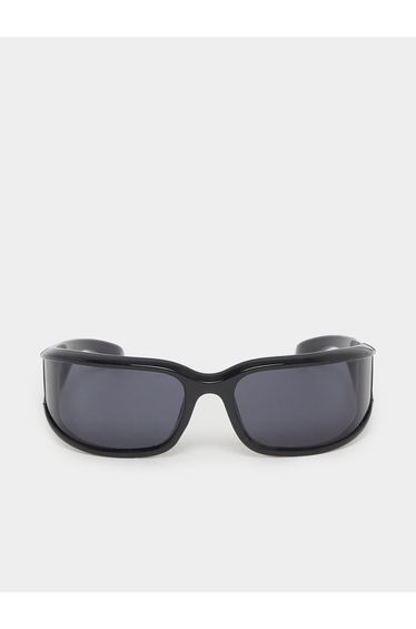 Plain Oversized Wrap Sunglasses