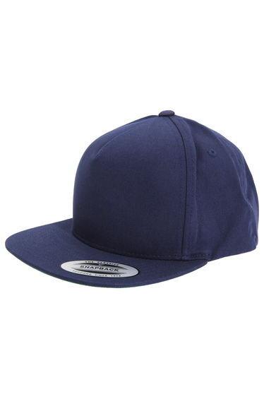 Yupoong Flexfit Unisex Plain Classic 5 Panel Snapback Cap - Navy
