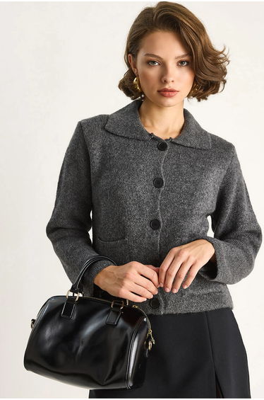 LUCCI Knit Cardigan with Pockets