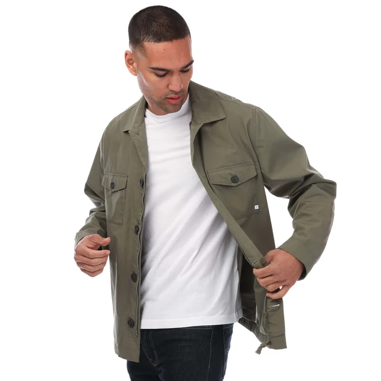 Men's Farah Robby 4 Pocket Jacket in Green - 3