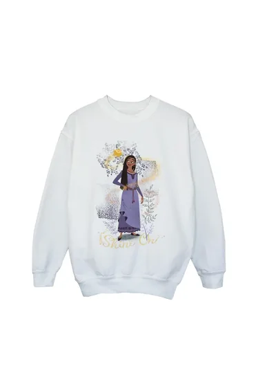Wish Girls Shine On Asha Standing Sweatshirt - White