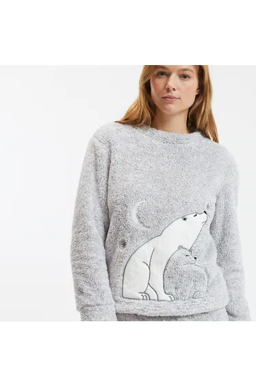 بيجاما فليس بتطريز