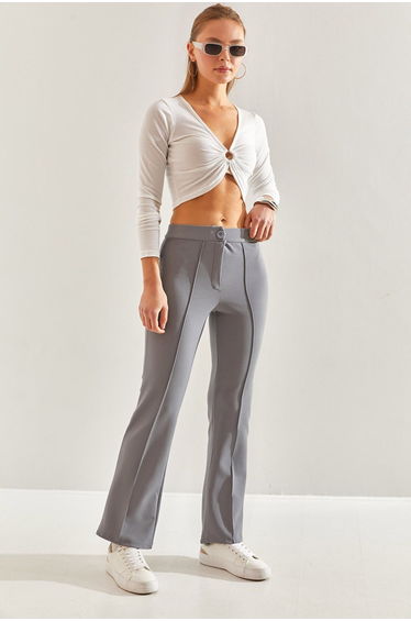 Women's Chestnut Palazzo Trousers