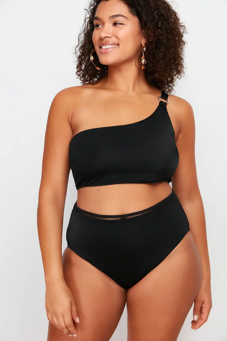 Black High Waist Bikini Bottom