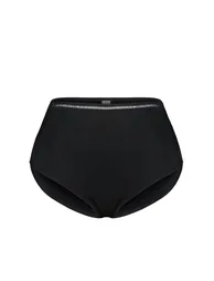 Black High Waist Bikini Bottom - 5