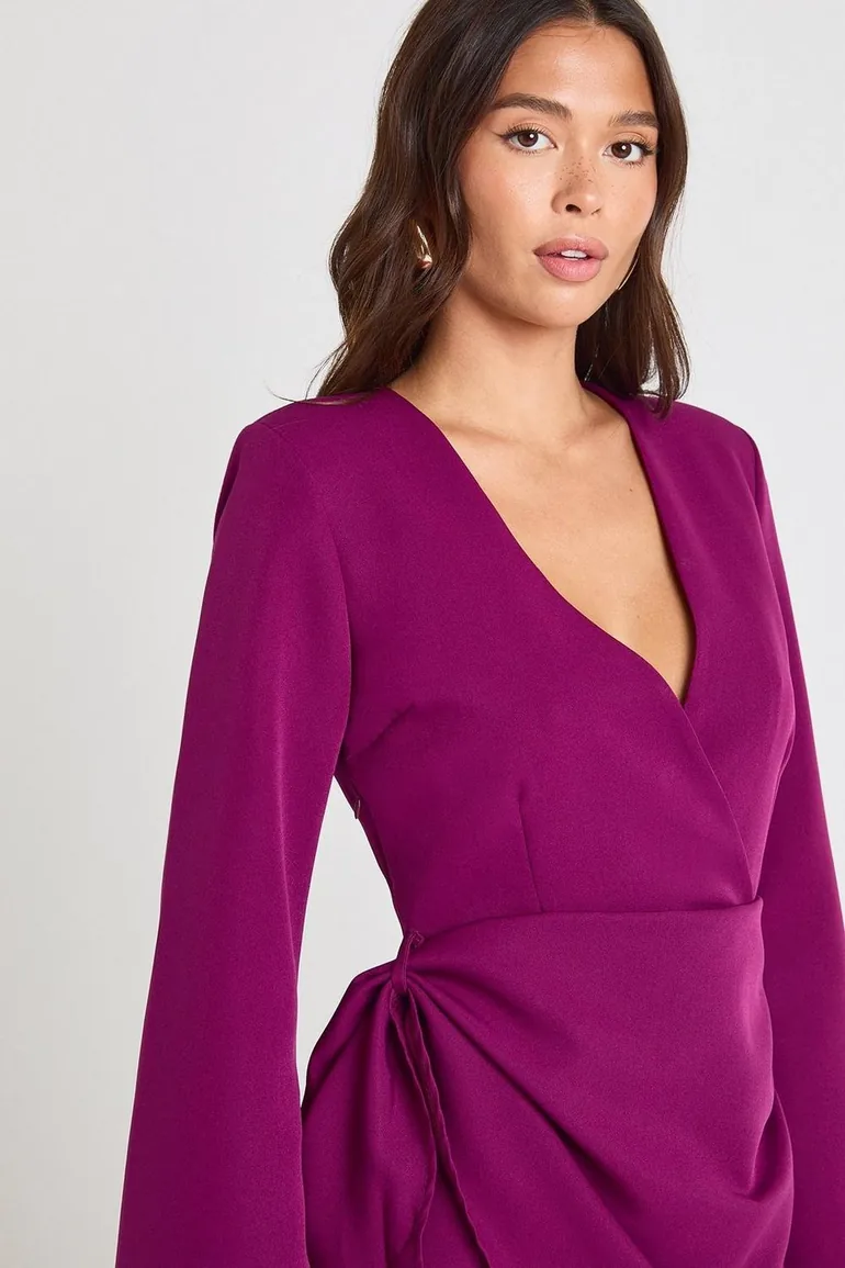purple blazer dress women Lavender Structured Blazer Dress for Women