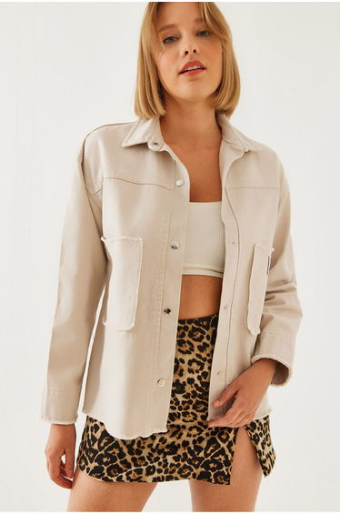 Women's Embroidered Gabardine Shirt