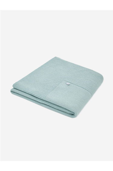 Baby Girls Wool Knit Blanket in Green