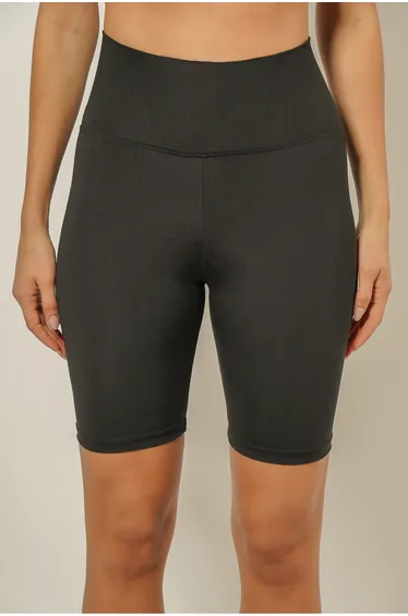 Women's High Waist Compression Straight Biker Short Leggings