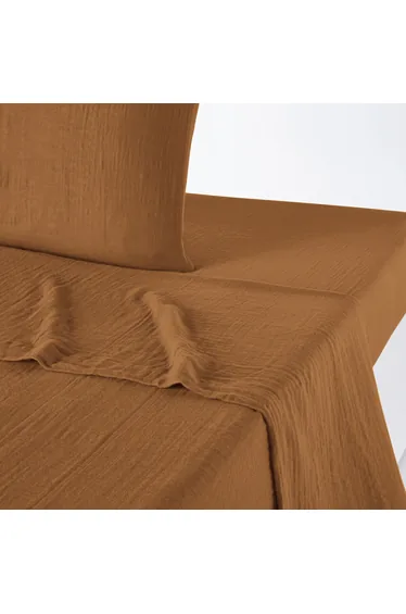 شرشف سرير قطن موسلين سادة