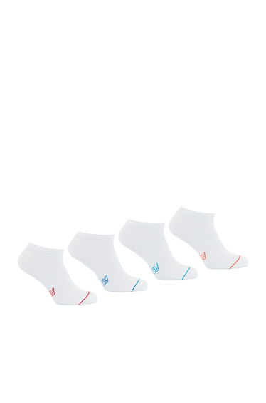 Pack of 4 Pairs of Plain Trainer Socks