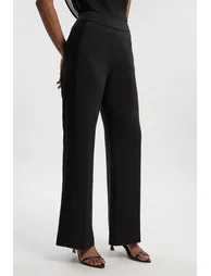 بنطلون بأرجل عريضة بدانتيل إستريتش - 2