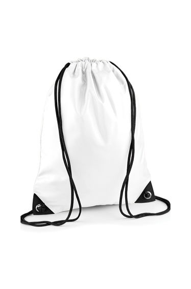 Bagbase Premium Drawstring Bag - White