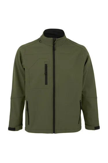 SOLS Mens Relax Soft Shell Jacket (Breathable, Windproof And Water Resistant) - Dark Green